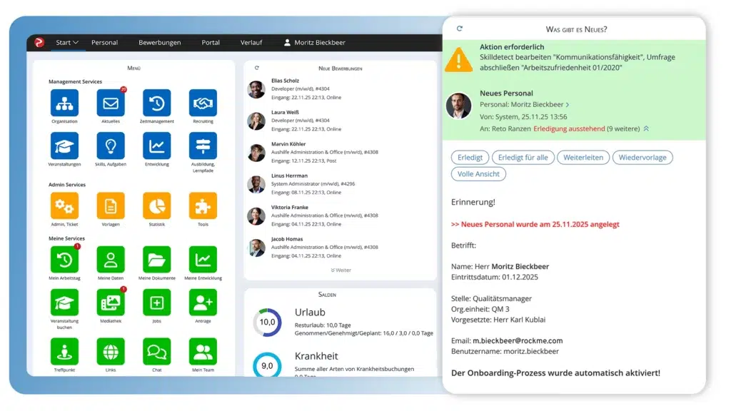 Onboarding Rexx Systems Screenshot von Onboarding-Prozess auf der Rexx Systems Portal-Plattform