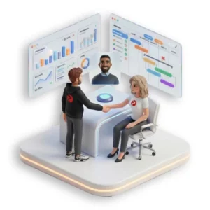 HR-Software Einführung gemeinsam planen zeigt Zusammenarbeit zwischen Unternehmen und Consultants bei Implementierung und Abstimmung von Prozessen