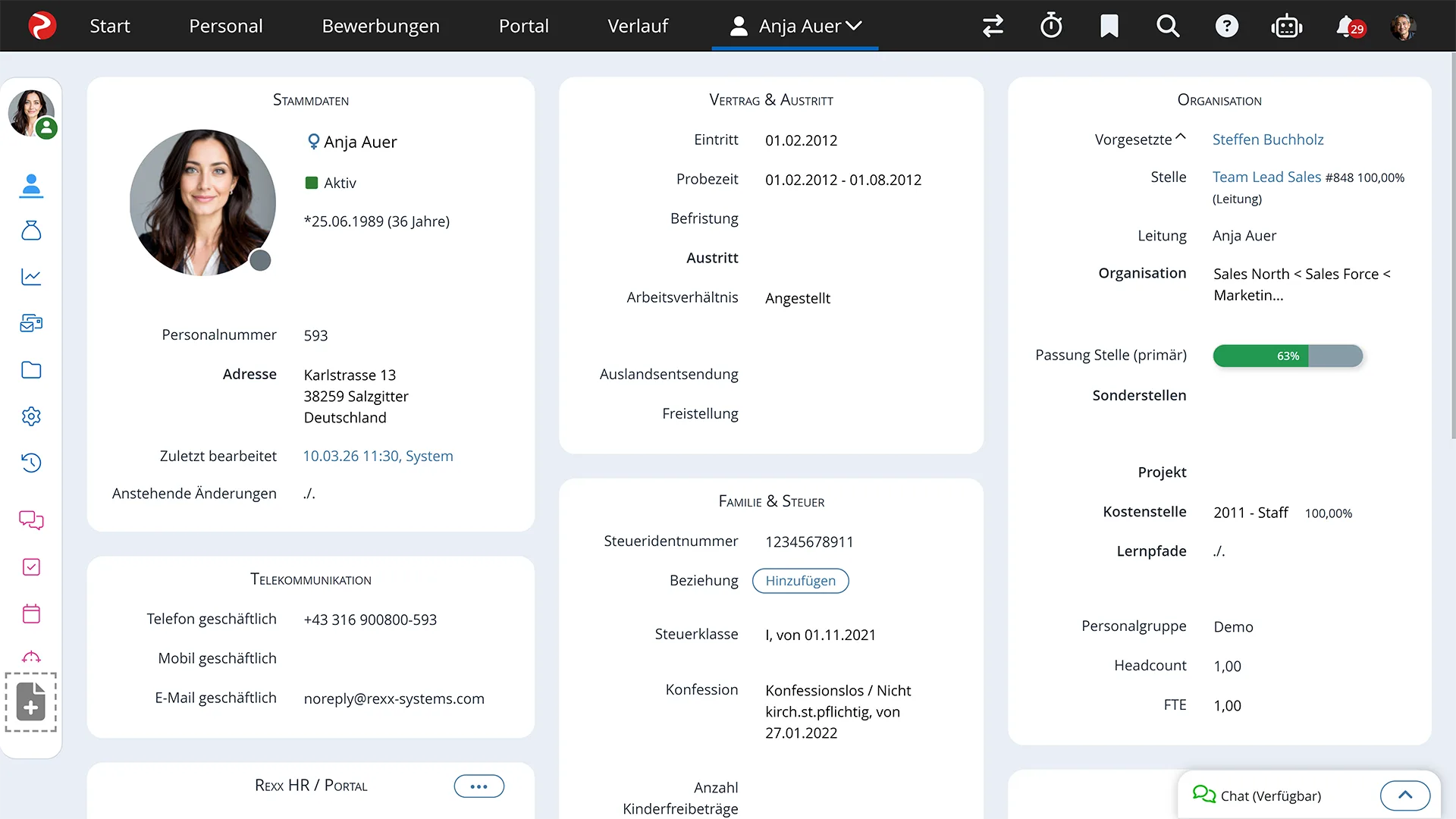 Rexx Systems Digitale Personalakte Die digitale Personalakte in der Rexx Suite